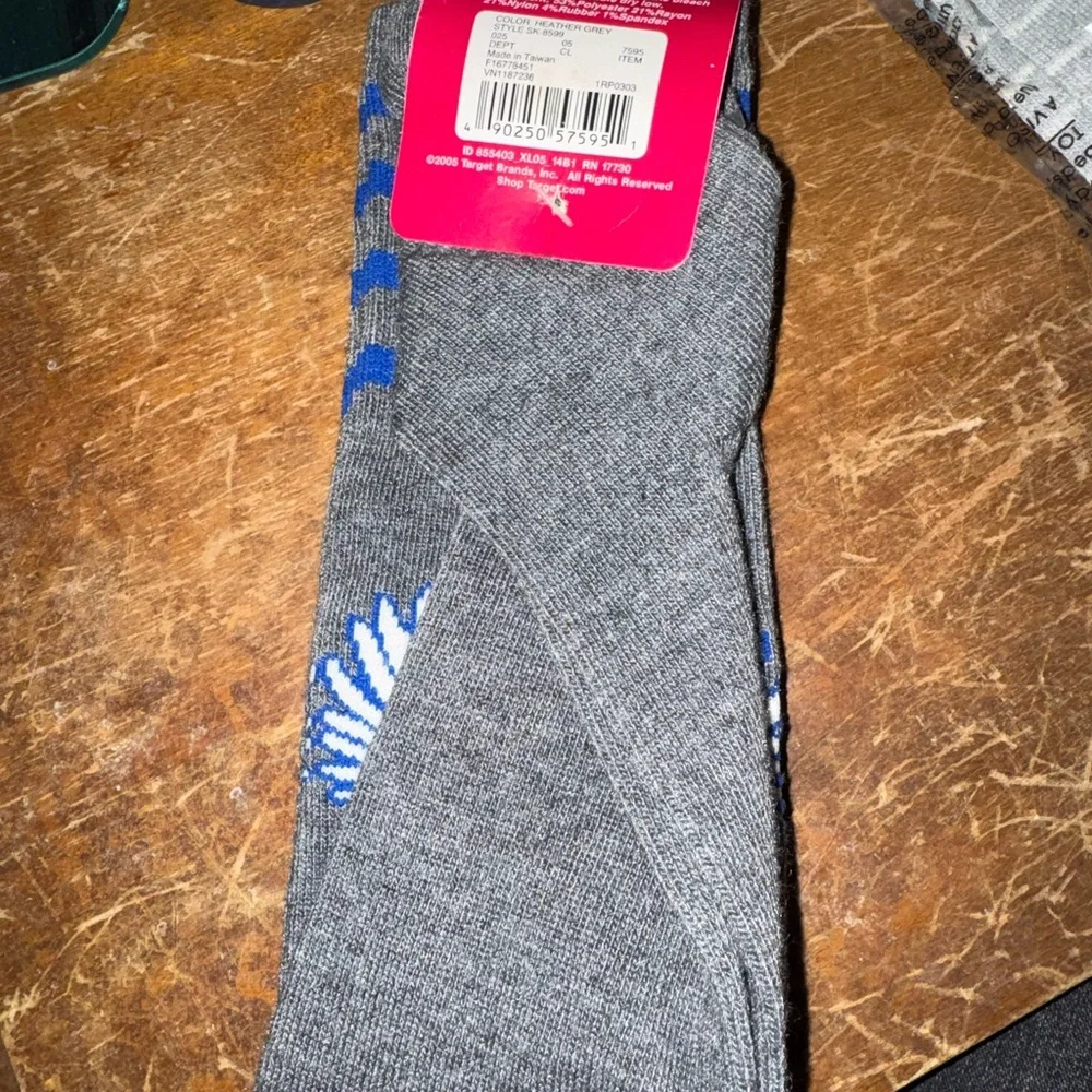 Xhilaration Gray and Blue Rock Guitar Socks